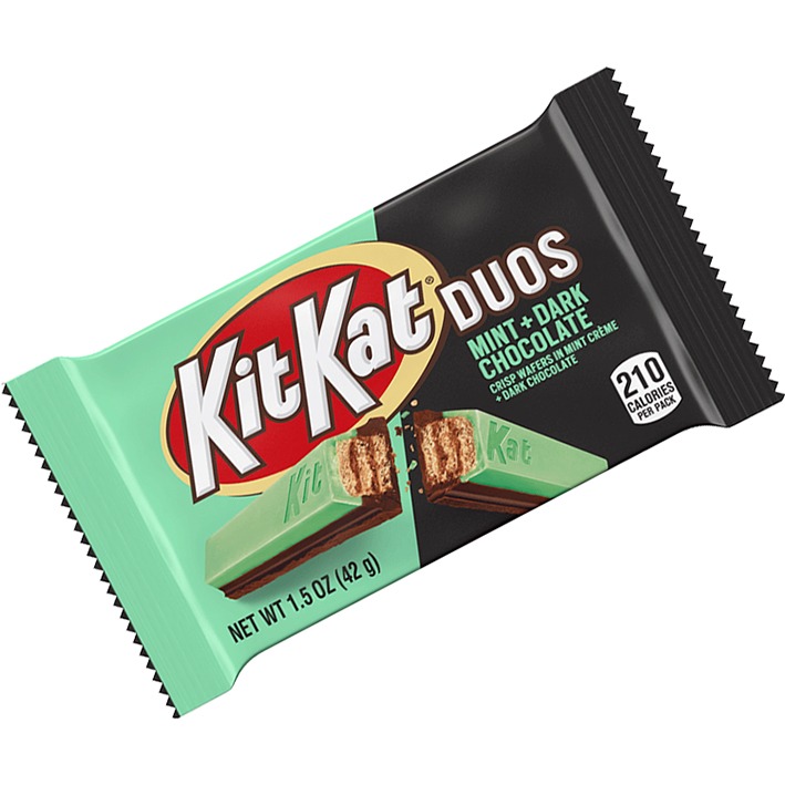 KIT KAT® DUOS Mint and Dark Chocolate Candy Bar, 1.5 oz