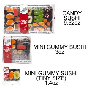 raindrops gummy sushi