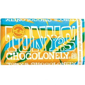 Tony's Chocolonely - 28% White Tumeric Chai Coconut - 6.35oz Bar