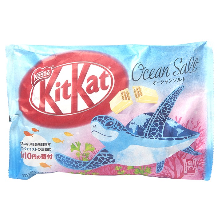 Kit Kat - White Chocolate with Ocean Salt- Mini - 12 Piece Bag