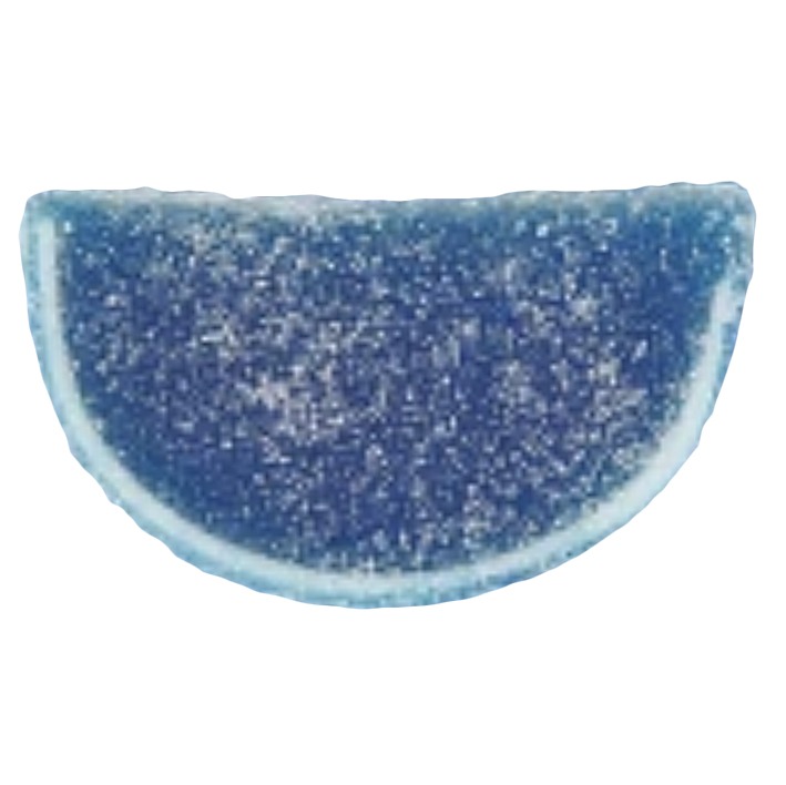 Jelly Fruit Slices - Blue Raspberry - Economy Candy