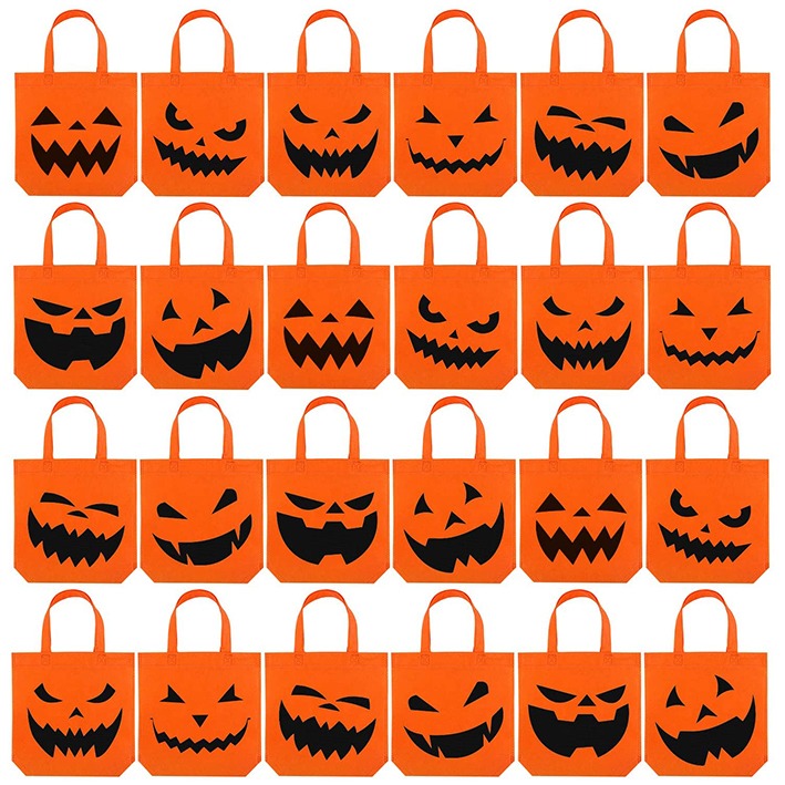 Halloween Decoration Pack of 10 Paper Party Bags Trick or Treat Loot Bags NEW