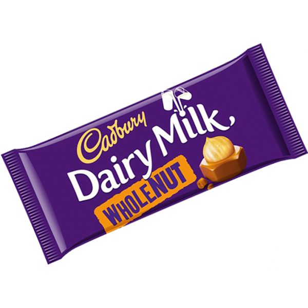 Cadbury Dairy Milk Whole Nut - 200g Bar