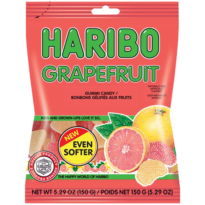 Austrian Haribo Grapefruit Kosher Economy Candy