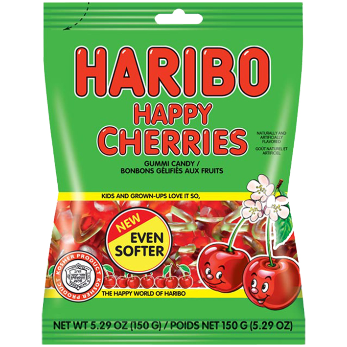 Cerise Happy Cherry Haribo, boite 105 bonbons