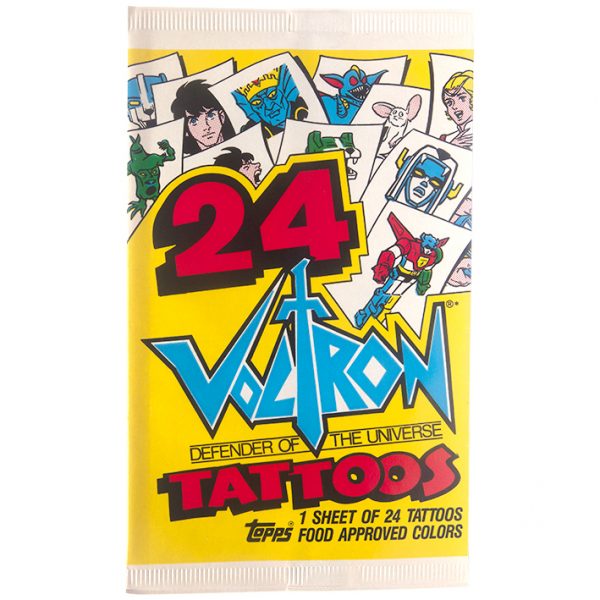 1984 Topps Voltron Defender of the Universe Tattoos