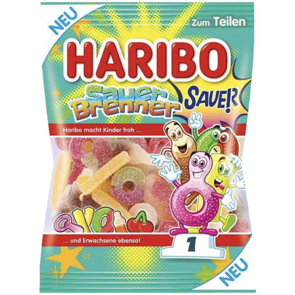 German Haribo Sauer Brenner (Assorted Sour Gummies)