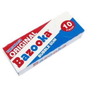 Bazooka Bubble Gum - Original Throwback 10 Piece Pack