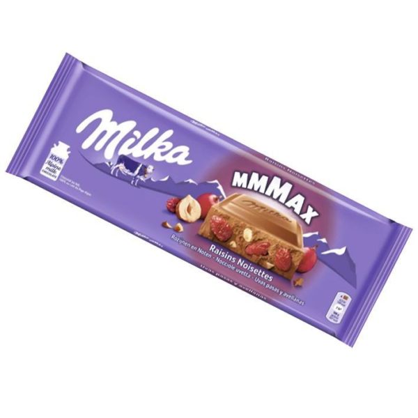 Milka MMMax Trauben-Nuss (Raisins &Hazeluts) - 300g Bar