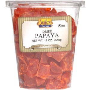 Dried Papaya Chunks – 18oz Tub