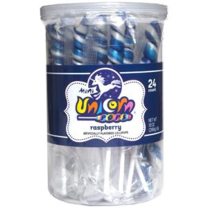 Mini Unicorn Pops – Dark Blue – 24 Count Tub