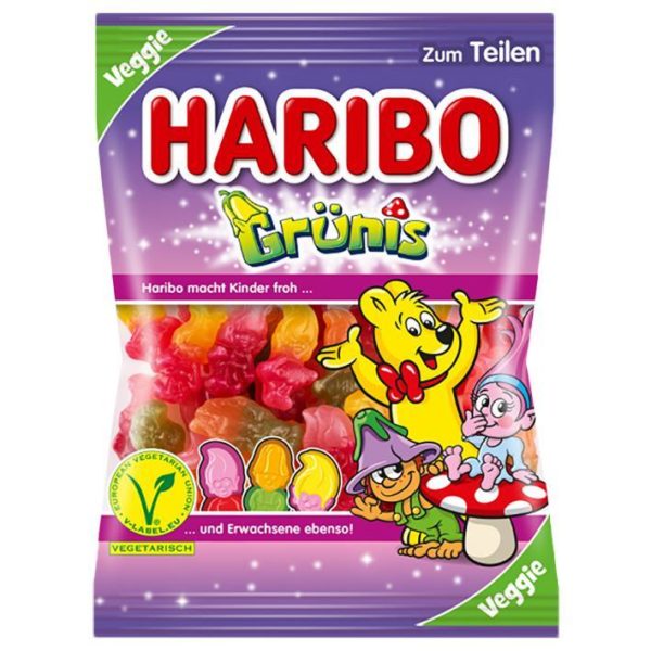 German Haribo Grünis (Gummy Trolls) - Veggie
