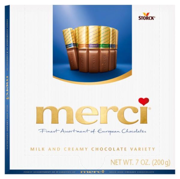 Merci Milk and Creamy Chocolate Variety - 7oz Gift Box