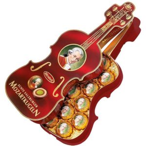 Mirabell Echte Salzburger Mozartkugeln - 12 Piece Violin Gift Box