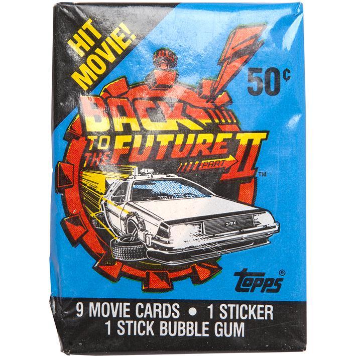 BACK TO THE FUTURE PART II 1989 TOPPS MOVIE CARDS 9 MOVIE CARDS 1 STICKER 