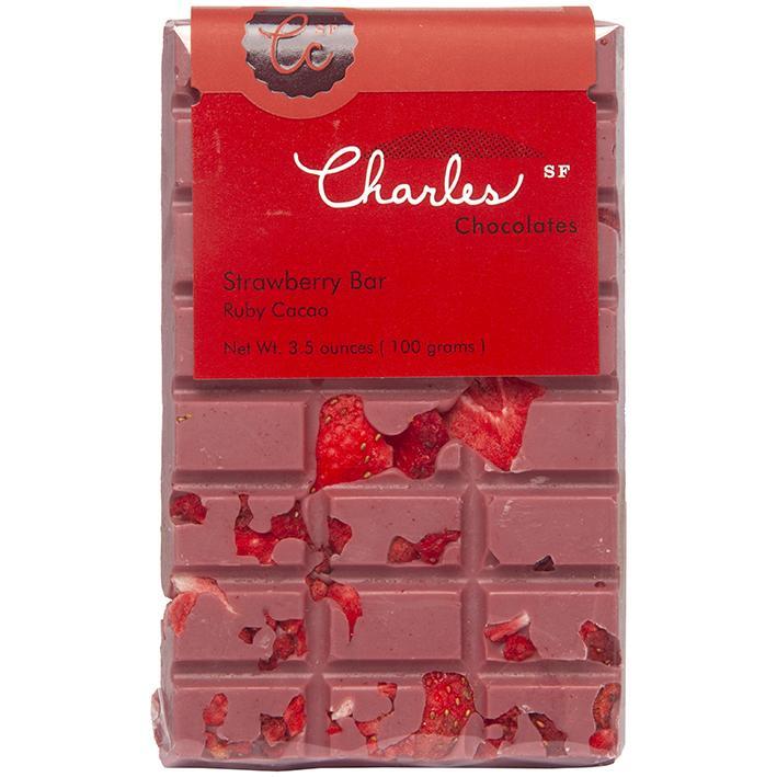 Charles Chocolates, Ruby Cacao Strawberry Bar