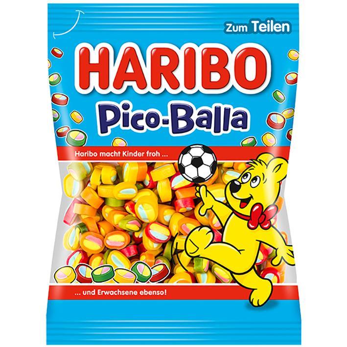 German Haribo Pico-Balla (Gummy Fruit Soccer Balls) Economy Candy