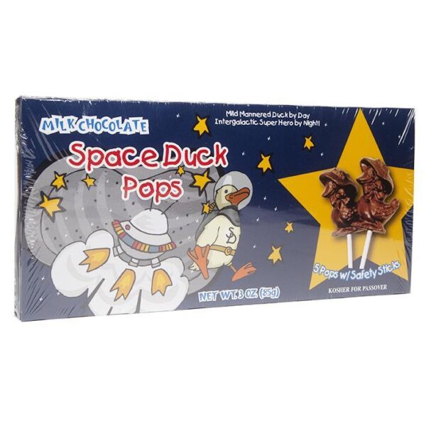 Holiday Candies – Milk Chocolate Space Duck Chocolate Lollipops