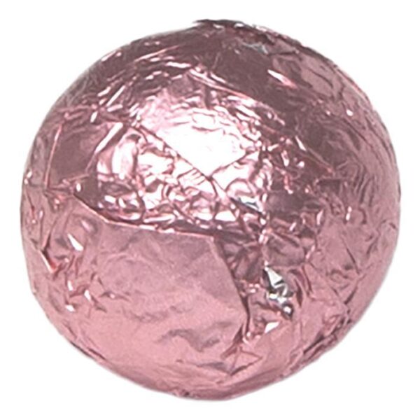 Milk Chocolate Balls - Light Pink Foil
