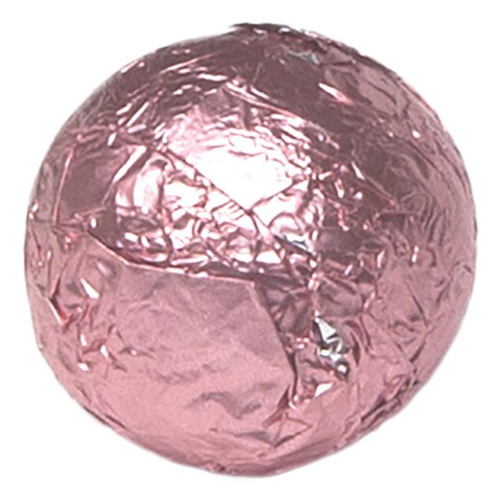 Milk Chocolate Balls Light Pink Foil Economy Candy
