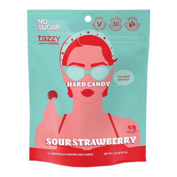 Tazzy - Sour Strawberry Hard Candy