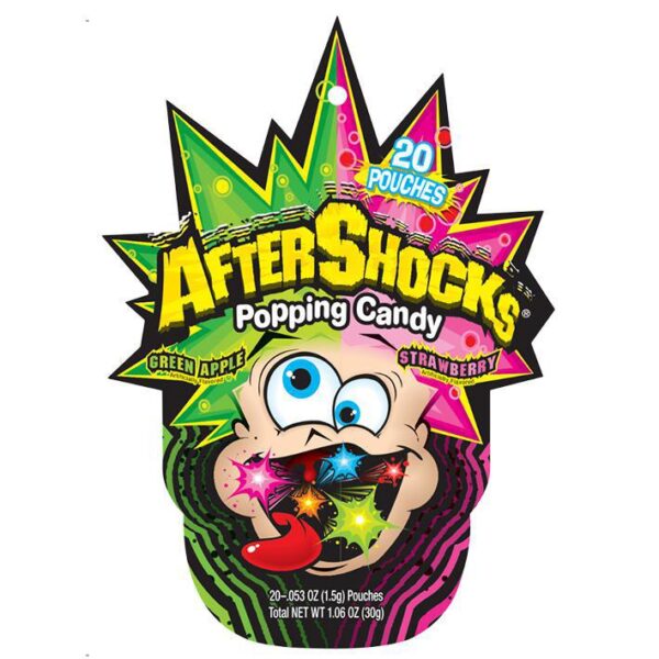 After Shocks Popping Candy - Green Apple & Strawberry