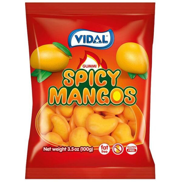 Vidal Gummi Spicy Mangos - 3.5oz Bag