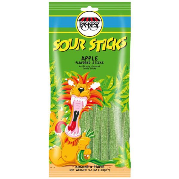 Paskesz Sour Sticks - Apple