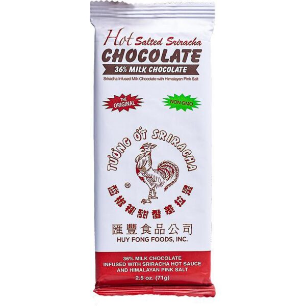 Hot Salted Sriracha Chocolate - 36% Milk Chocolate
