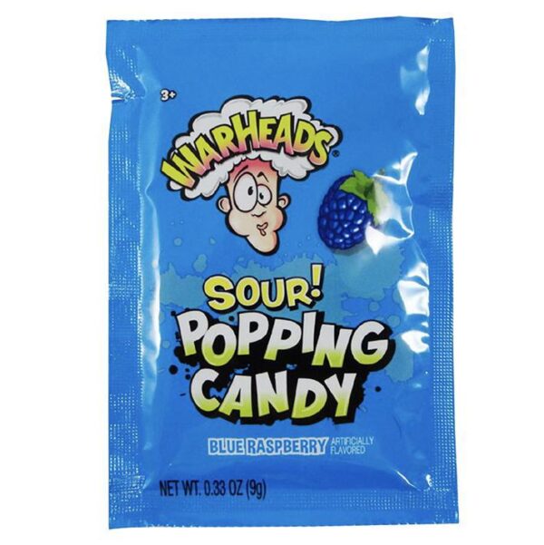 WarHeads Sour! Popping Candy - Blue Raspberry