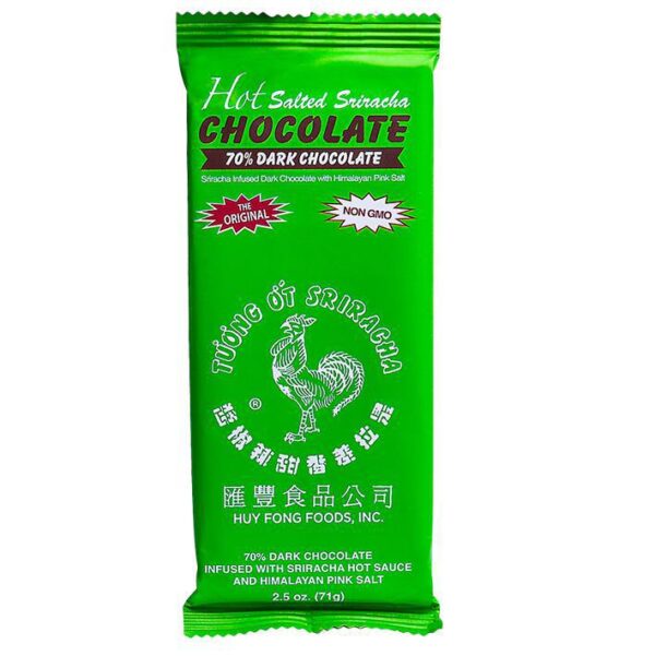 Hot Salted Sriracha Chocolate - 70% Dark Chocolate