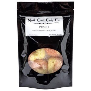 North Coast Candy Co. - Frings (Freeze-Dried Peach Flavor Albanese Gummi Rings)