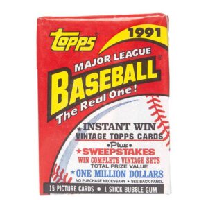 1991 Topps Major League Baseball Trading Cards