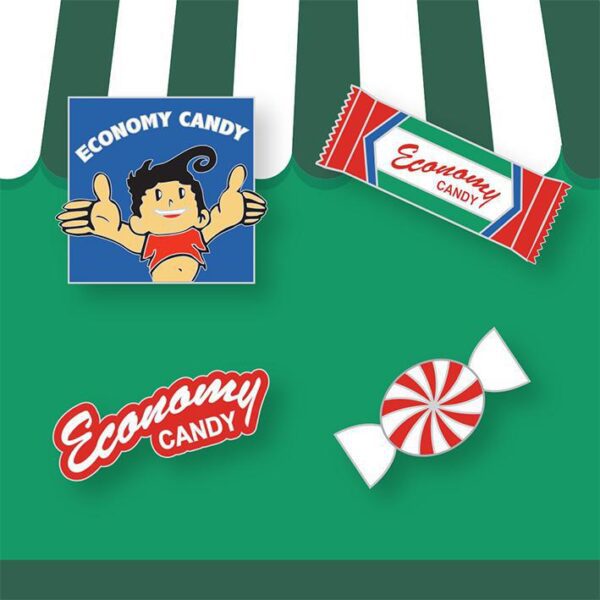 Economy Candy Enamel Pin Set - Kid