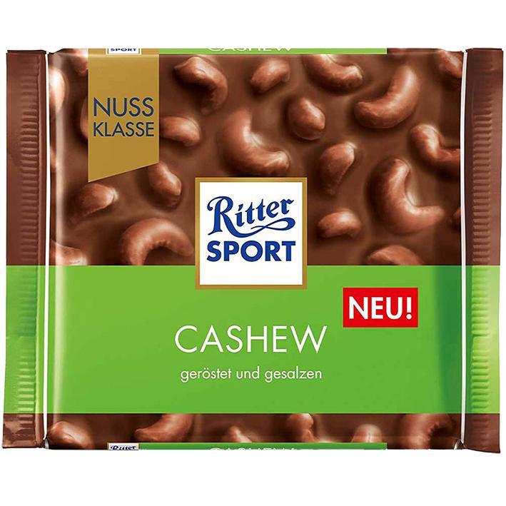 Roei uit Beginner Roei uit Ritter Sport Milk Chocolate Cashew - Economy Candy