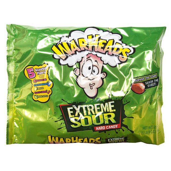 Warheads Extreme Sour Hard Candy - 25oz Bag