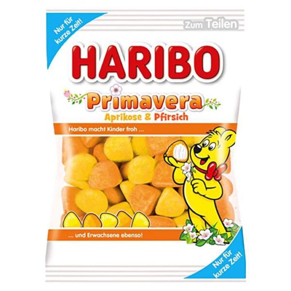 German Haribo Primavera Aprikose & Pfrische (Apricot & Peach) - Limited Edition