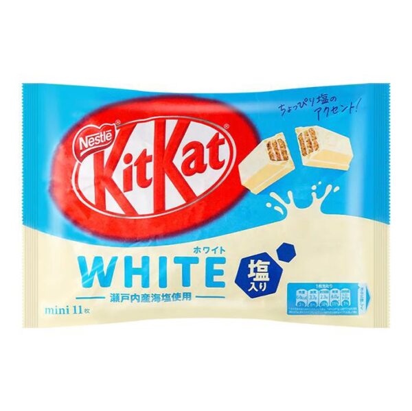 Kit Kat - White with Sea Salt - Mini - 11 Piece Bag