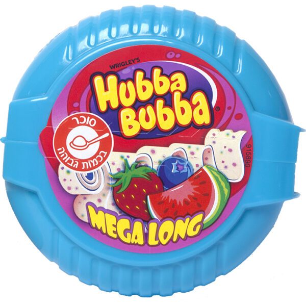 Kosher Hubba Bubba Mega Long - Triple Fruit Mix