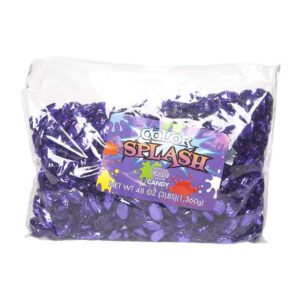 Color Splash Hard Candy - Purple - 3 Pound Bag