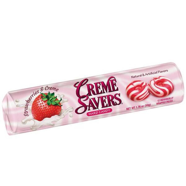 Creme Savers Hard Candy - Strawberry Roll
