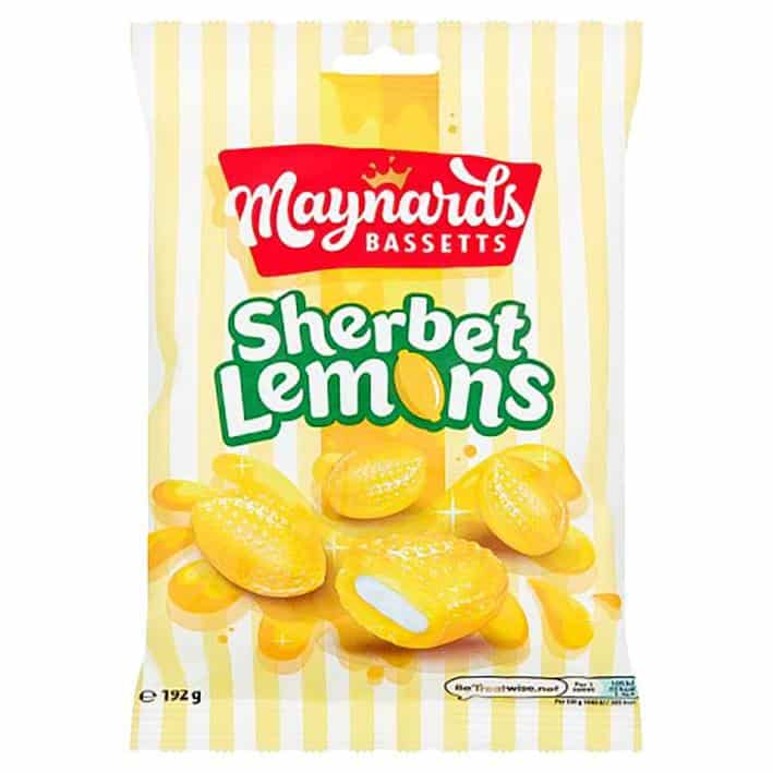 Maynards Bassets Sherbet Lemons - 192g Bag