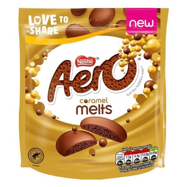 Aero Melts - Caramel - 86g Bag