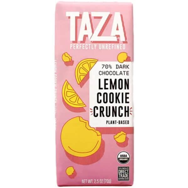 Taza Perfectly Unrefined - 70% Dark Chocolate Lemon Cookie Crunch