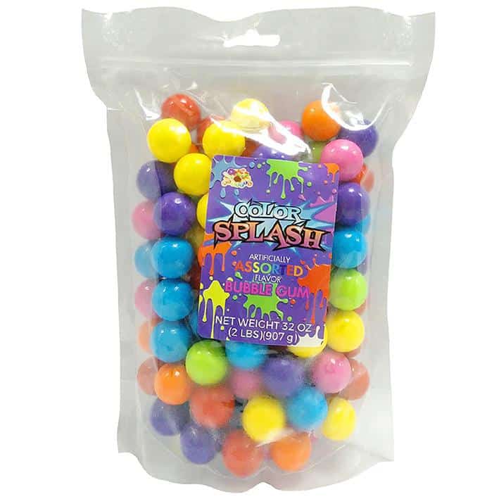 Large Pearl White Shimmer Gumballs - 2 Pounds x 1 inch - Approximately 120  Gumballs Per Bag