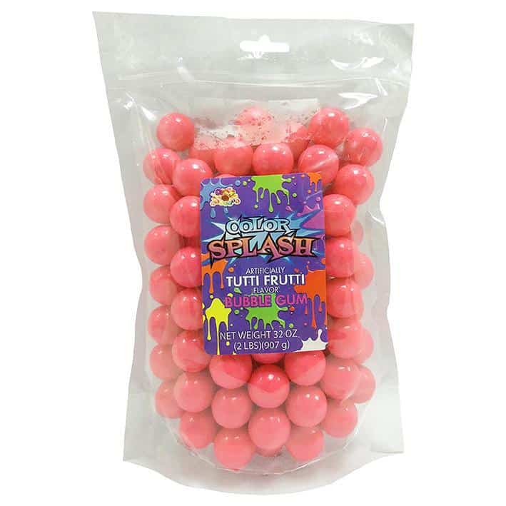 Clever Candy White Tutti Frutti Flavored Gumballs