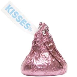 Hershey's Kisses - Milk Chocolate - Pastel Pink