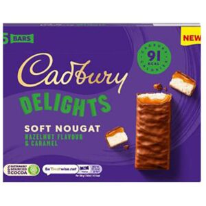 Cadbury Delights - Soft Nougat Hazelnut Flavour & Caramel