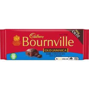 Cadbury Bournville Dark Chocolate - Old Jamaica Rum & Raisin - 100g Bar
