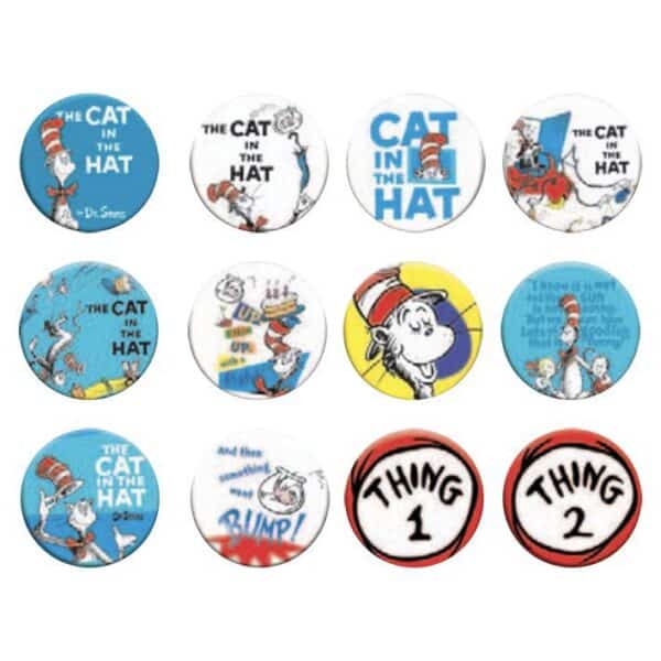 Button - Cat In the Hat